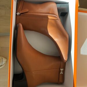 Tan Leather Ankle Boots